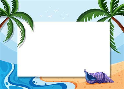 beach border clipart|free printable beach themed border.